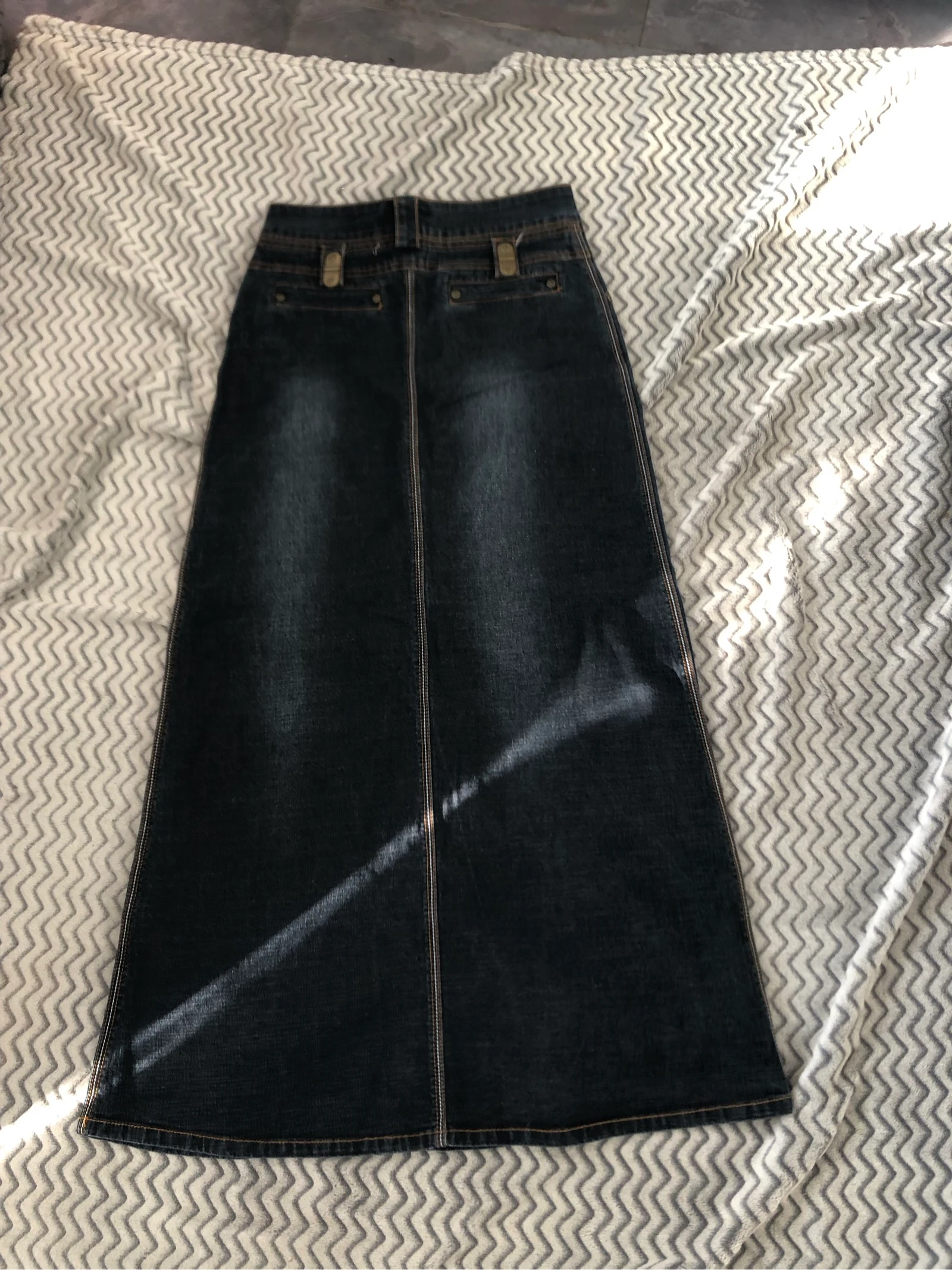 Lange jeansrok maat 38 – photo 2